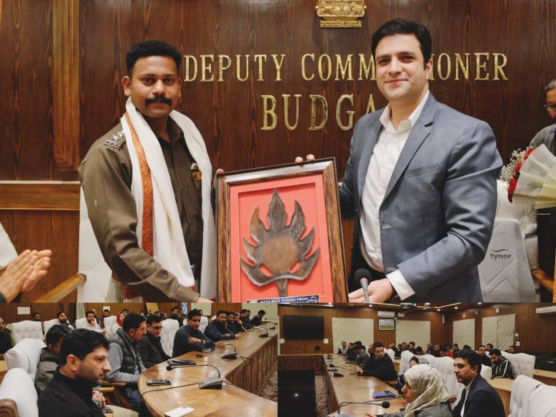 District Administration Budgam Bids Farewell to Outgoing SSP Nikhil Borkar .