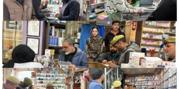 GANDERBAL POLICE INTENSIFIES DRIVE UNDER “NASHA MUKT BHARAT ABHIYAN” CONDUCTS DISTRICT-WIDE INSPECTION OF CHEMIST AND MEDICAL SHOPS GANDERBAL POLICE INTENSIFIES DRIVE UNDER “NASHA MUKT BHARAT ABHIYAN” CONDUCTS DISTRICT-WIDE INSPECTION OF CHEMIST AND MEDICAL SHOPS