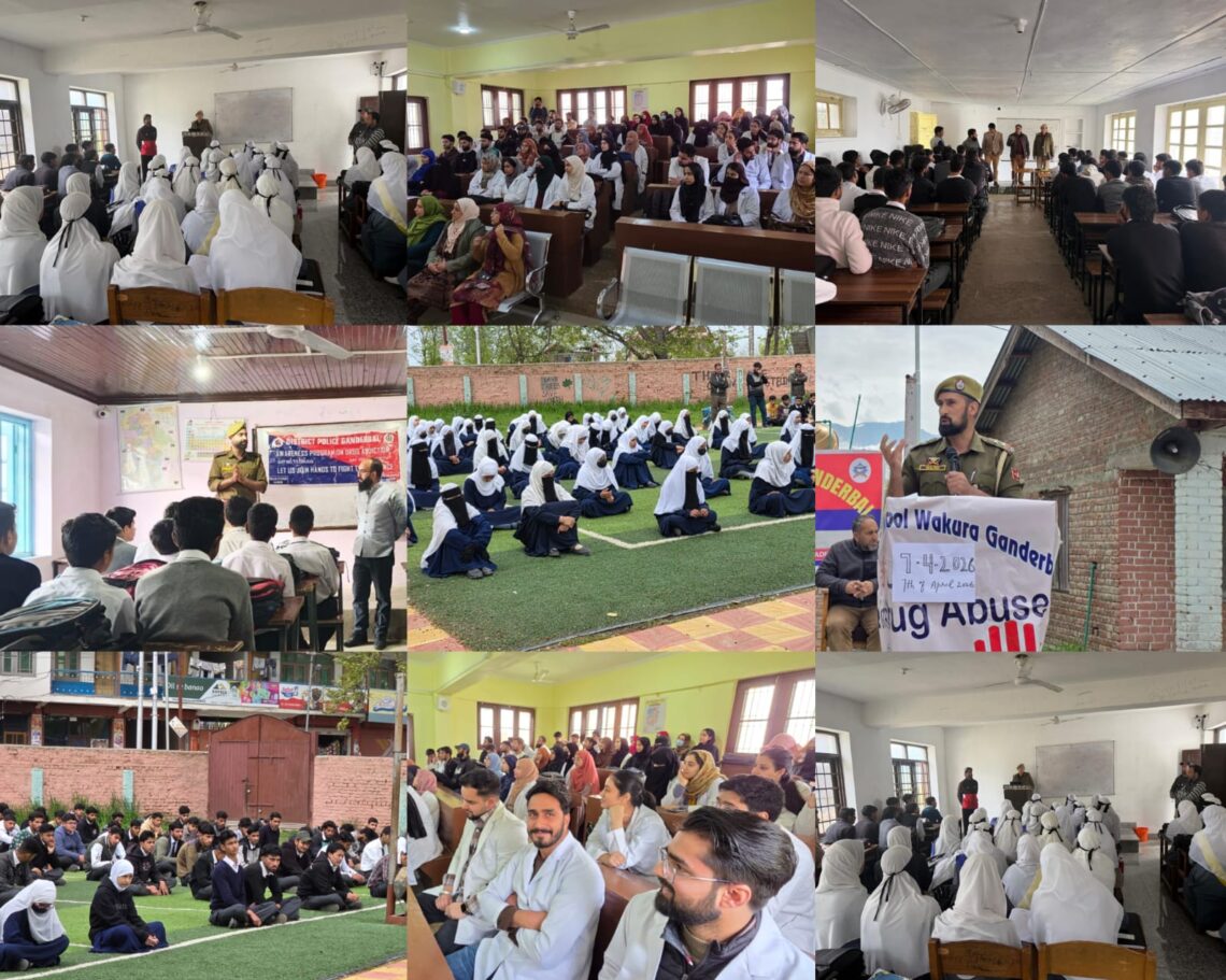 GANDERBAL POLICE CONDUCTS A SERIES OF DRUG AWARENESS PROGRAMMES ACROSS THE DISTRICT GANDERBAL POLICE CONDUCTS A SERIES OF DRUG AWARENESS PROGRAMMES ACROSS THE DISTRICT