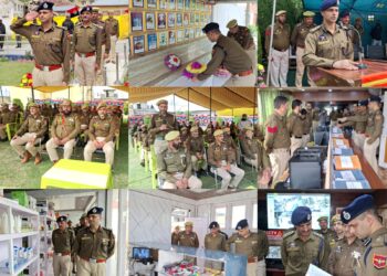 SSP GANDERBAL SUDHANSHU DHAMA-IPS HOLDS DARBAR WITH JAWANS AT DPL GANDERBAL