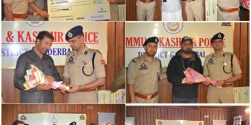 GANDERBAL POLICE ACCORDS WARM SEND-OFF TO 04 POLICE PERSONEL ON THEIR SUPERANNUATION AT DPO GANDERBAL