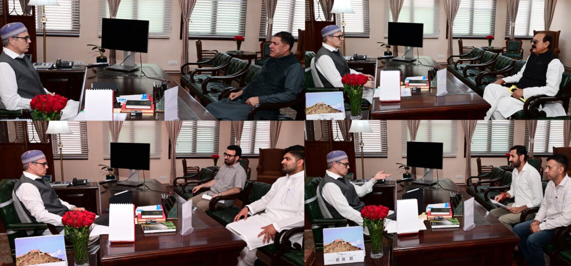 Legislators, deputations call on CM Omar Abdullah; raise key developmental, relief concerns