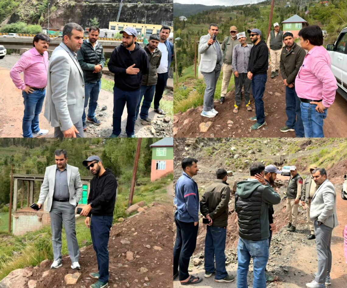 DC Ramban inspects road clearance operations
