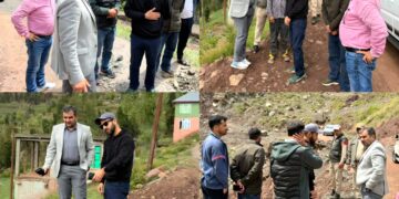 DC Ramban inspects road clearance operations