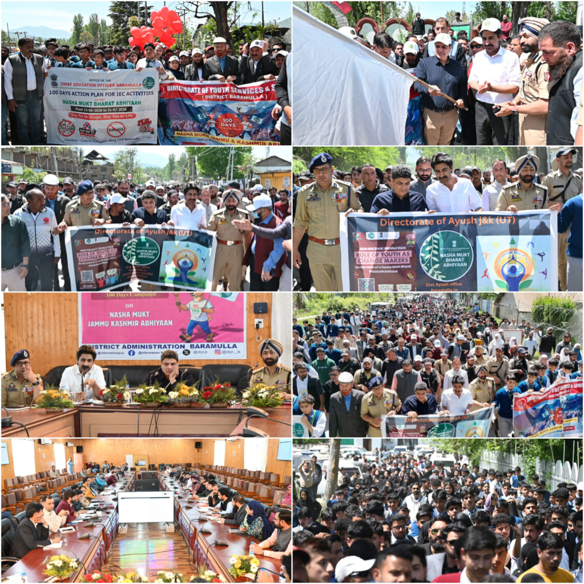 Sarmad Hafeez Flags off Mega Padyatra at Baramulla Under 100-Day Nasha Mukht J&K Campaign