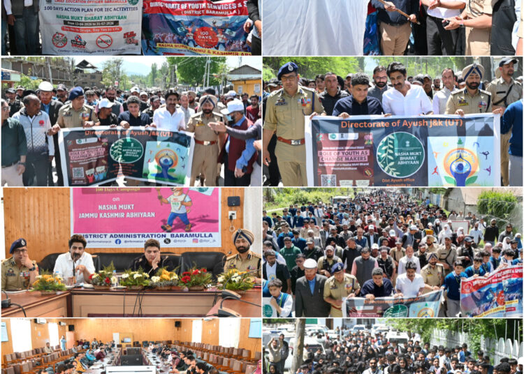 Sarmad Hafeez Flags off Mega Padyatra at Baramulla Under 100-Day Nasha Mukht J&K Campaign