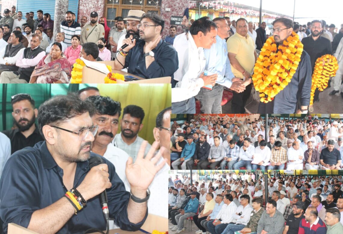 Satish Sharma holds public outreach meeting at Khour, reviews development projects