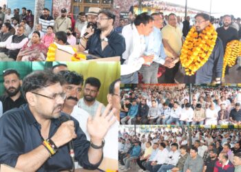 Satish Sharma holds public outreach meeting at Khour, reviews development projects