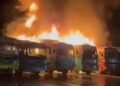 Six buses damaged in Kupwara midnight blaze, no injuries Six buses damaged in Kupwara midnight blaze, no injuries