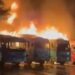 Six buses damaged in Kupwara midnight blaze, no injuries