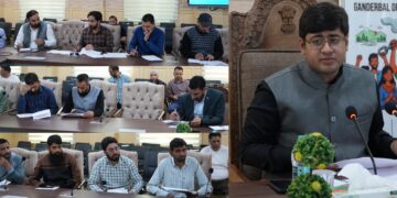 DC Ganderbal reviews progress on Digitization of Revenue Records and updation of Backlog Mutations