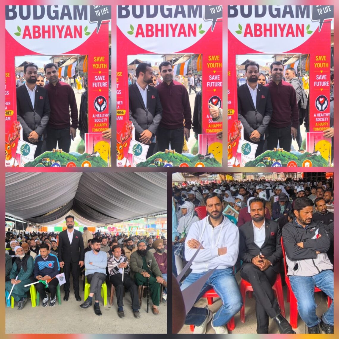 Social Activist Muzamil Mehmood Participated in Mega Padyatra at Budgam Under Nasha Mukht J&K Abhiyan