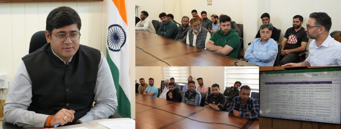 DC Ganderbal oversees Randomization process for allotments of tents and shops for Shri Amarnathji Yatra 2026 along Baltal Axis