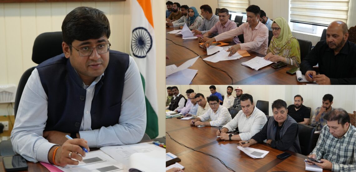DC Ganderbal reviews implementation of HADP, JKCIP and flagship agriculture schemes