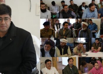 DC Ganderbal chairs meeting for fixation of rates for various services for SANJY-2026 at Sonamarg