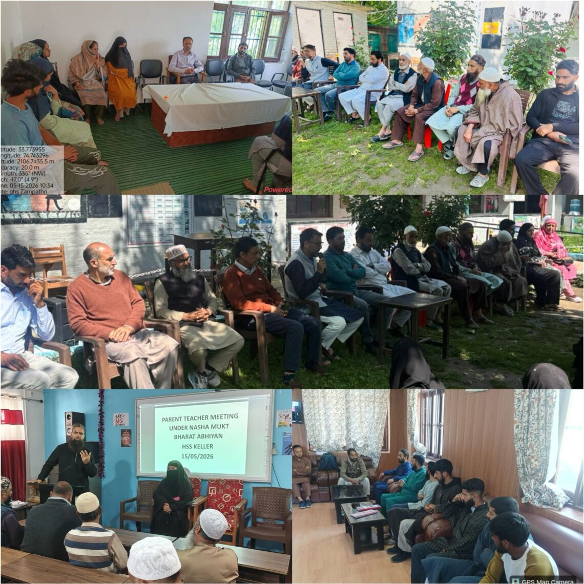 “Parent Teacher Meeting” held across Shopian under 100 Day Nasha Mukt JK Abhiyan