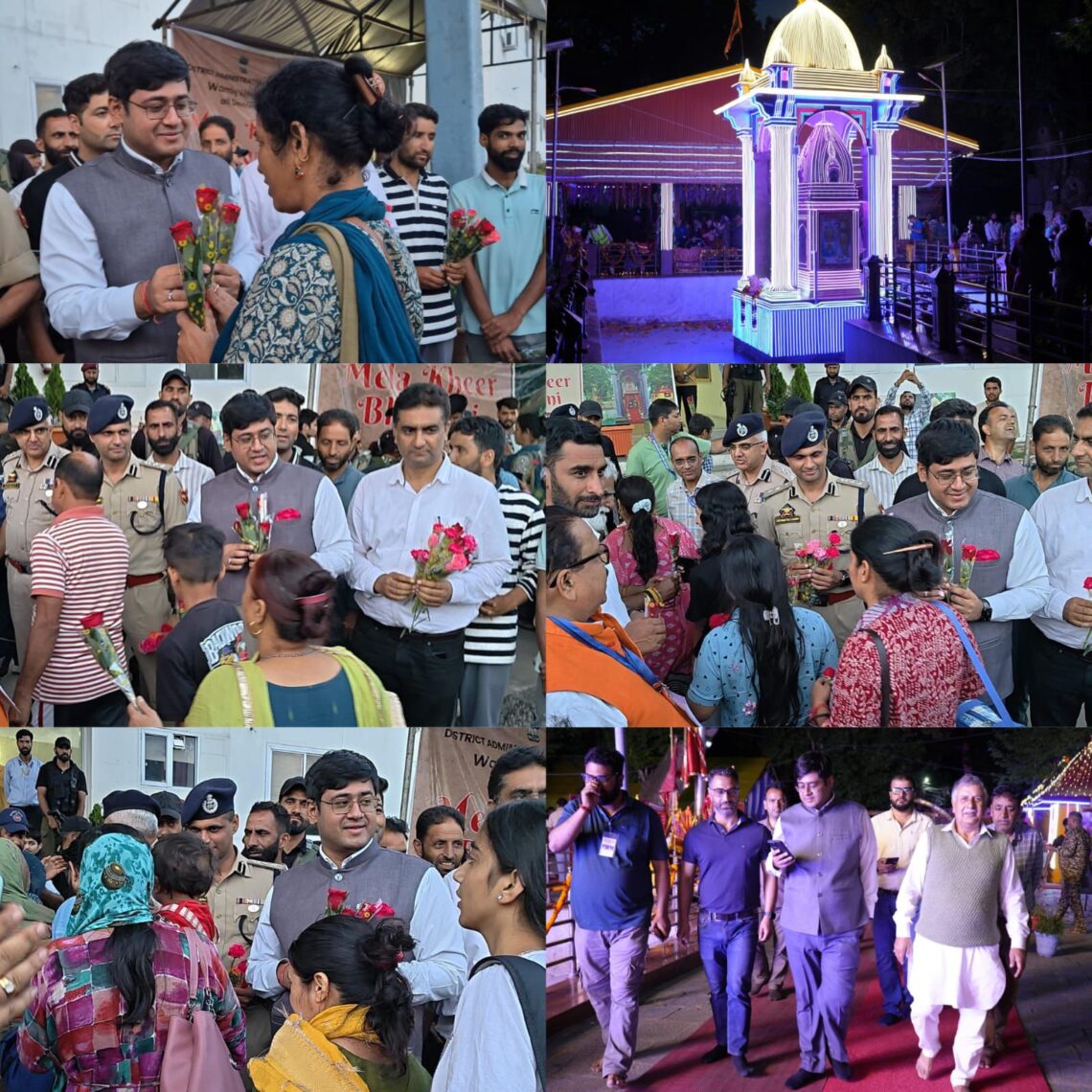 DC Ganderbal accords warm welcome to devotees for Mata Kheer Bhawani Mela