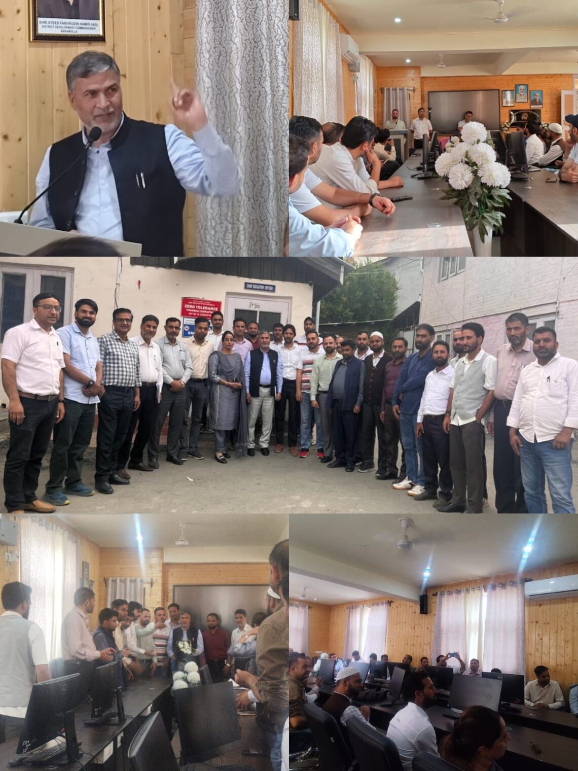 JK Teachers Forum Baramulla, led by its District President Haji Farooq Hussain Dar, meets CEO Baramulla Mr Ghulam Nabi Najar Sahib, accords warm welcome to him, highlights various issues of employees