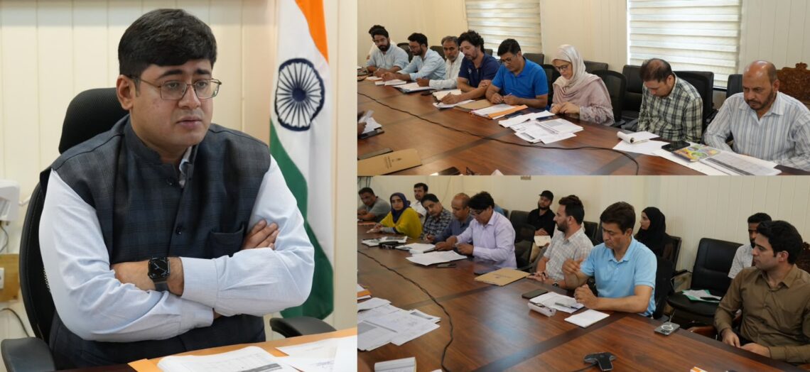 DC Ganderbal Reviews Progress under HADP, JKCIP; District Level Committee Approves 387 Applications